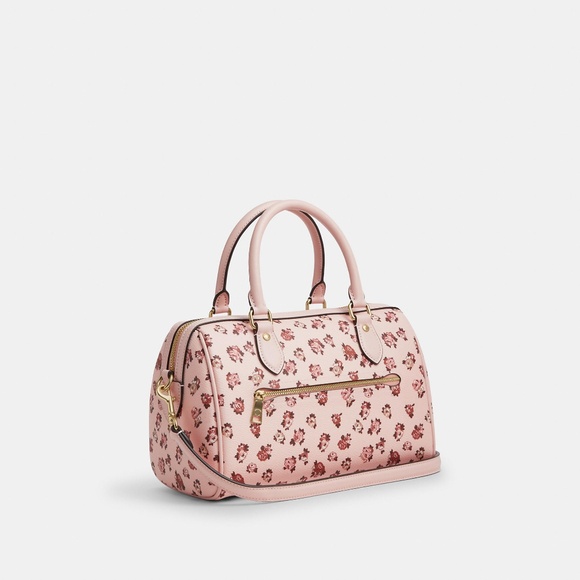 Rowan Satchel Bag With Rose Print - Picture 1 of 6